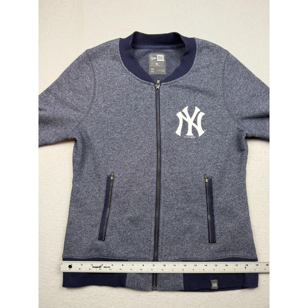 New York Yankees New Era Baseball Full-Zip Jacket Womens Blue MLB Sports Large
